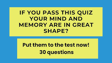 "30 Questions to Test Your Brainpower: The Ultimate General Knowledge Challenge!"