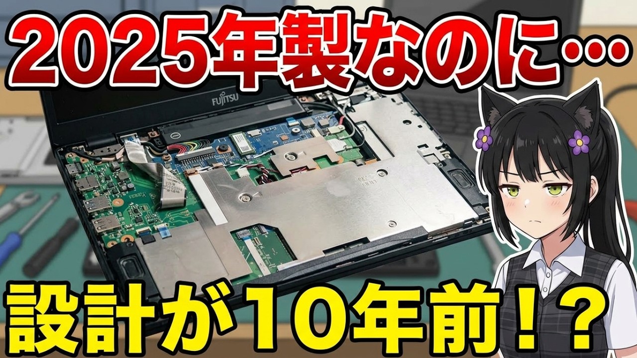 2025年製造と思えない】富士通の衝撃的なジャンクノートパソコンを購入