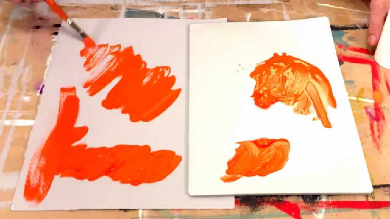 How to thin acrylic paint