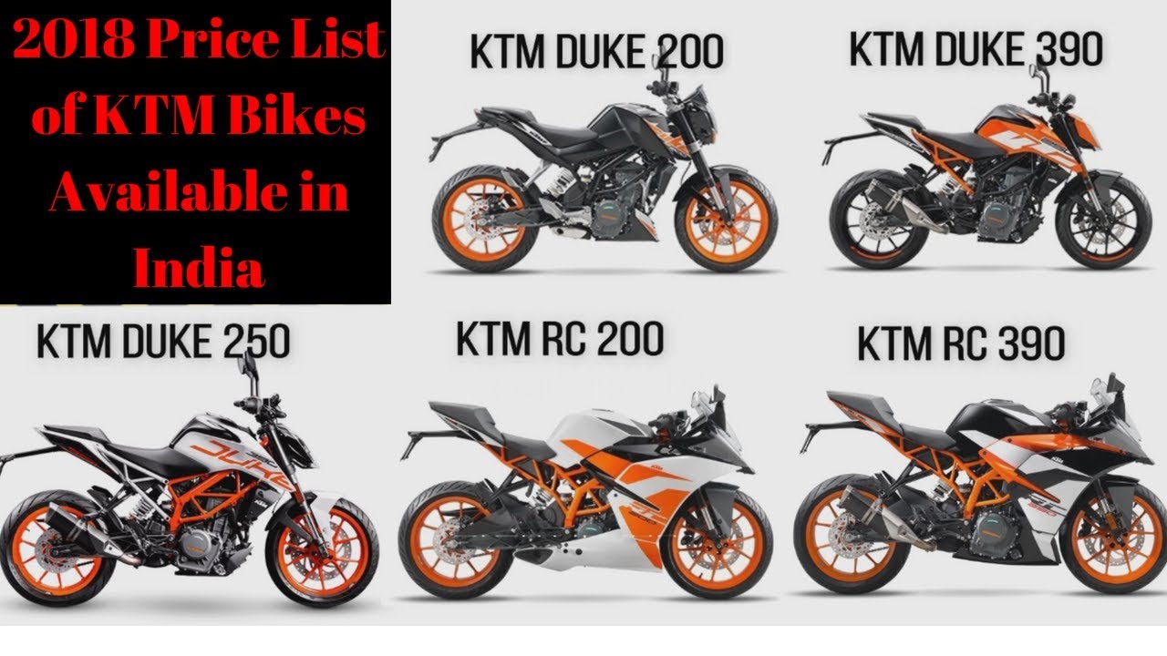 cost of ktm bikes