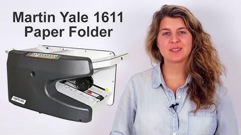 Martin Yale 1611  Automatic Paper Folding Machine | Overview