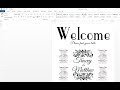 How to make a wedding seating chart with MS Word and a browser