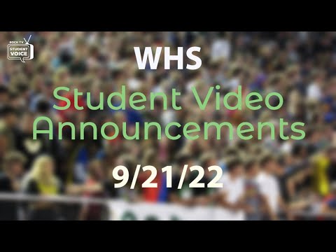 Student Video Announcements