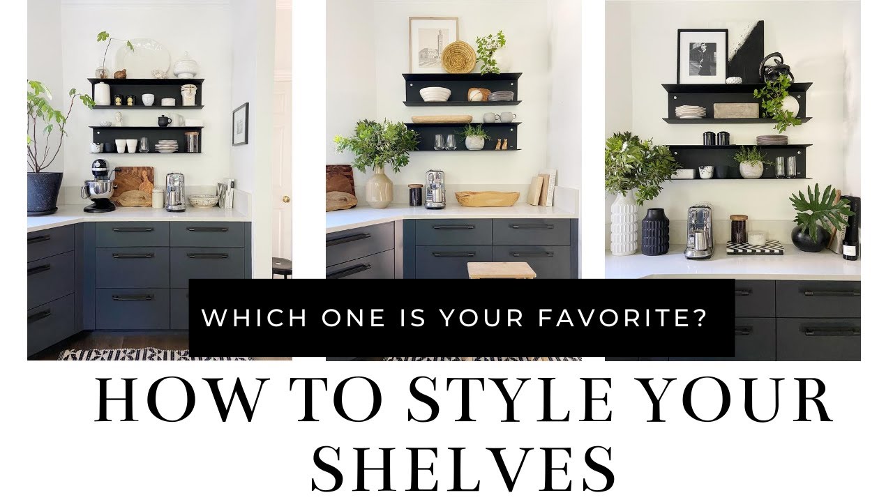 How to Effortlessly Style Open Kitchen Shelves in 5 Easy Steps