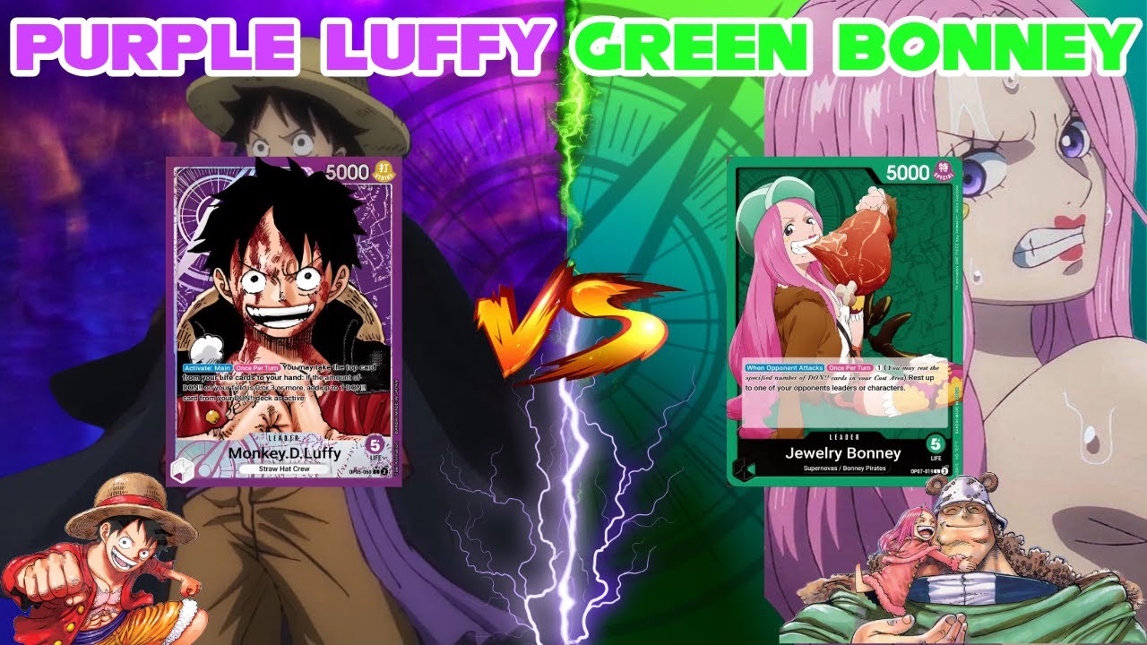 [EB02] Purple Luffy vs. Green Bonney - (POV) One Piece TCG