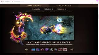 Dota 2 Immortals: Golden Basher Blades (Anti-Mage)