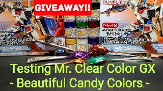 Testing Mr. Clear Color GX Candy Color Paints - Plus Gundam American Type Giveaway screenshot 4