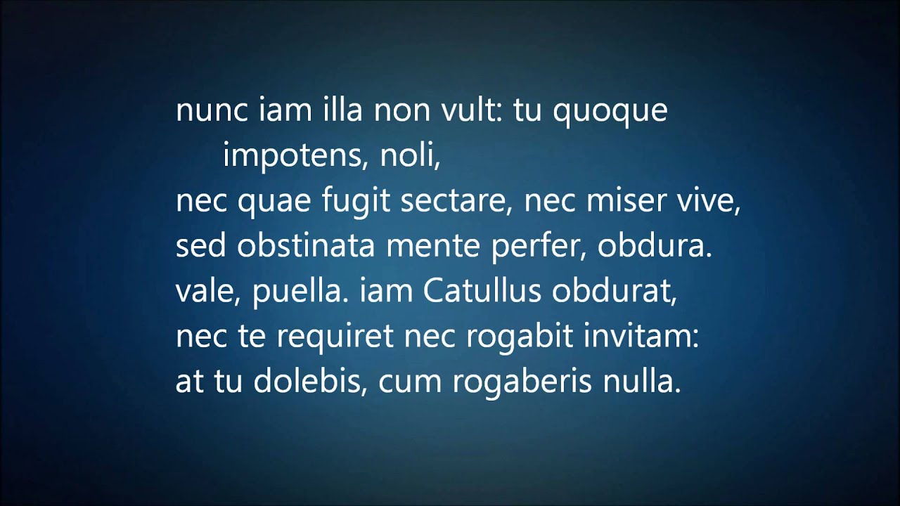 catullus 8 meter scansion