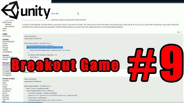 Unity3D Breakout Game: Adding English to the Collisions in Unity [Part9]