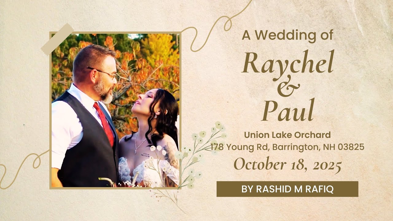 Raychel & Paul Wedding Highlights | Union Lake Orchard 178 Young Rd, Barrington, NH 03825