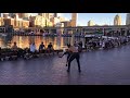 A brave, funny and talented kid joins street performers