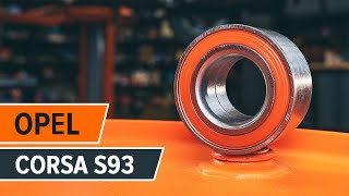 Comment changer Roulement de roues CORSA B (73_, 78_, 79_) - vidéo manuel pas à pas