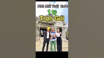 "Nhà mái Thái 9x14m trọn gói 1 tỷ – Công trình thực tế sau khi hoàn thiện phần thô"