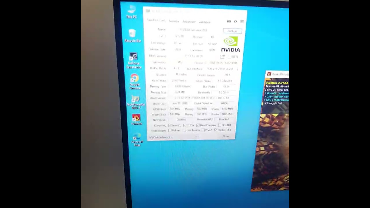 MSI GeForce 210 1GB GDDR3 64 Bit,vga 2007