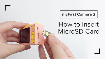 A Glance on How to Insert MicroSD Card in myFirst Camera 2