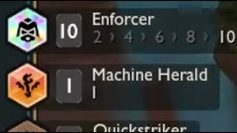 I finally hit 10 Enforcer, arguably the very best Prismatic Trait in the History of TFT.