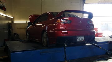 2013 Mitsubishi Evolution X GSR dyno fully bolted