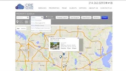 Commercial Real Estate Interactive Property Map Search