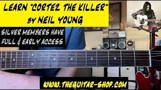 Cortez the Killer by Neil Young guitar lesson. Tablature, Chord &amp; Lyric Links in the Description