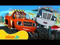 Blaze &amp; the Monster Machines | Crusher vs Blaze: carreras, rescates y robots | 4 horas | Nick Jr.