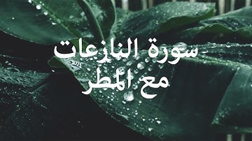 سورة النازعات مع صوت المطر للقارئ رعد الكردي