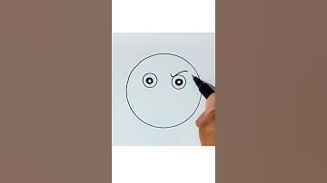 #shorts #Simple Angry face drawing.