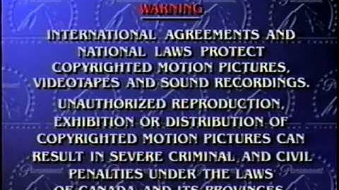 Paramount (Home Video) (1995) (Canadian Variant)