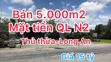 Đất mặt tiền QL N2 Thủ Thừa-Long An 5.000m2-15tỷ
