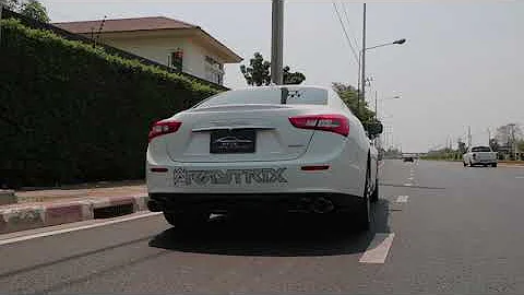Maserati Ghibli S RWD w/ ARMYTRIX Full Exhaust Valves HARD Revving & Acceleration Sound!