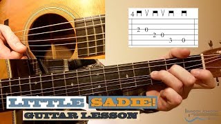 Little Sadie - Beginner Guitar Lesson with TAB chords