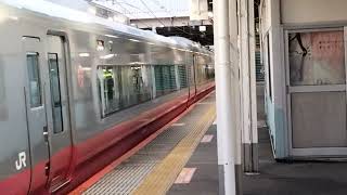 E657系カツK12編成フレッシュひたち赤(スカーレットブロッサム)塗装上野駅発車