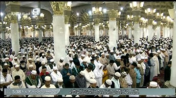 تلاوة جميلة لصلاة الفجر اليوم الخميس 1438/6/17- المسجد النبوي- الشيخ علي الحذيفي- أواخر المؤمنون
