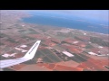 Murcia San Javier scenic approach and landing .STEADY.