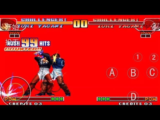 How to play king of fighters 97 with Strong keys and different modes (Part  1) #kingoffighters97 