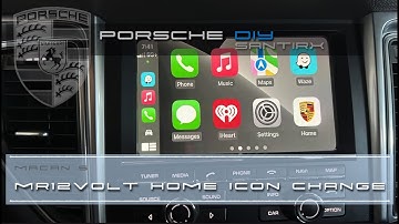 Mr12Volt Porsche PCM3.1 P2000 - changing Home Icon to a Porsche Home Icon in CarPlay