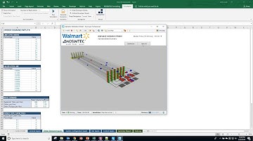 Stage 1: Material handling simulation model animation including AGV simulation