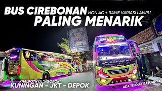 BUS EKONOMI PALING MENARIK & MERIAH DI KUNINGAN! Sensasi Trip Naik Bus NON AC Putri Luragung Burdah!