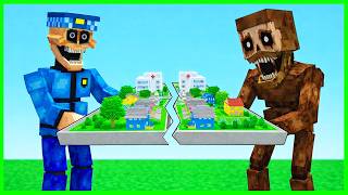 Canavar Kerem Komi̇ser Ve Faki̇r Şehre Saldirdi - Minecraft Zengi̇n Faki̇r Hayati