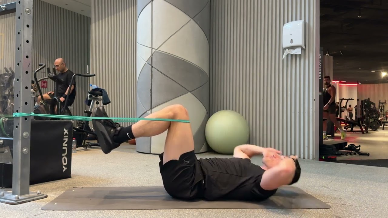 Crunch - Supine - Band Resisted