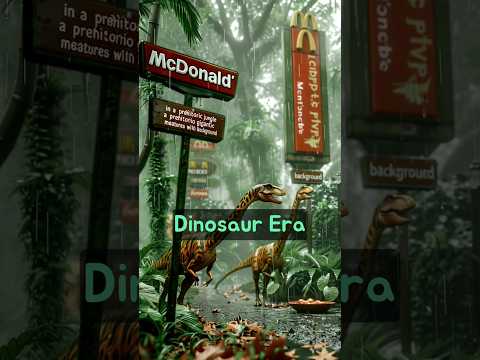 Ai에게 맥도날드 공룡시대로 가보자 물어봤다 #쇼츠