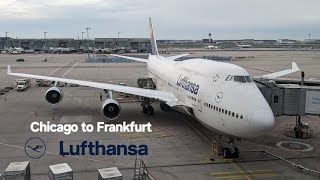 [4K][60fps] Lufthansa Boeing 747-400 Chicago ORD - Frankfurt FRA LH431 Full Flight Trip Report