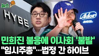 [뉴스쏙] 어도어 이사회 무산에 