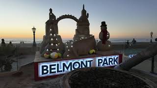 Christmas arrives at Belmont Park in San Diego