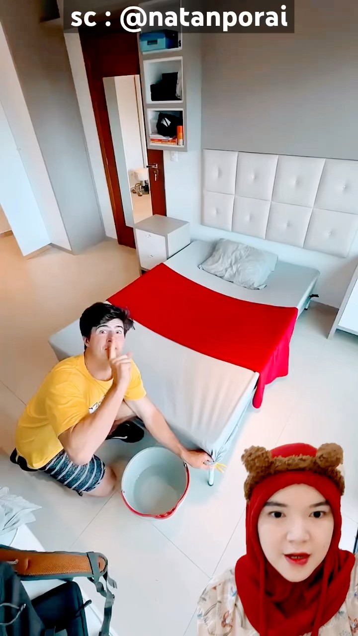 prank kasur kolam‼️