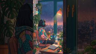 Midnight Lofi Aesthetic | Rain, Coffee, Deep Thoughts 🌙 #music #lyrics #lofi #music short