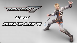 Tekken 7 - Leo Move List