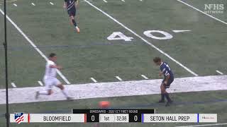 Seton Hall Prep vs. Bloomfield Boys Soccer (10/13/22)