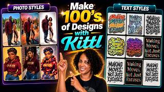 Stop Designing From Scratch! Make 100+ T-Shirt Graphics With AI |Kittl Design Styles NEW!