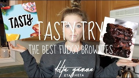Buzzfeed Tasty Recipe Try || The Best Fudgy Brownies