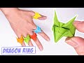 Bague dragon origami facile  comment faire une bague dragon en papier